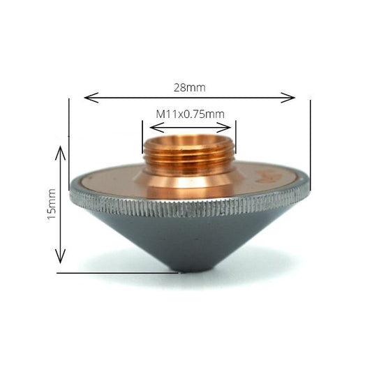 Precitec DE HP1.5'' Conical Single Nozzle Chromed (10 Pack)