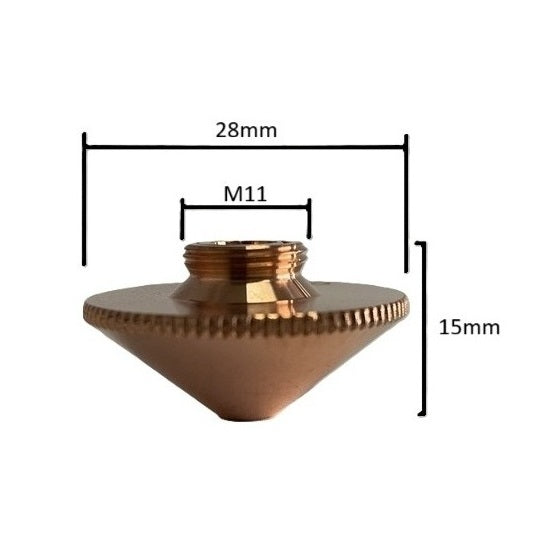 Precitec DE HP1.5'' Conical Double Nozzle (10 Pack)